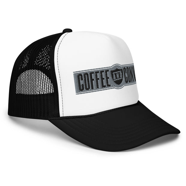OLV Coffee & Convo Foam trucker hat